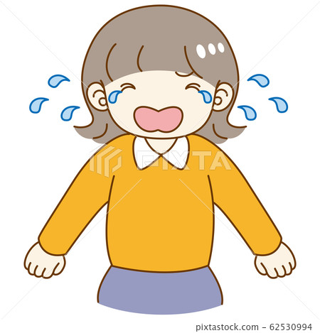 A girl who weeps very much 62530994