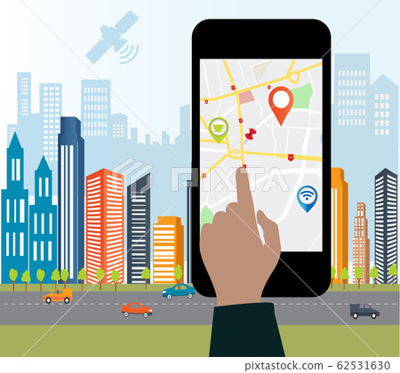 Smart-phone with mobile navigation 62531630