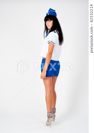 Young beautiful air hostess Young beautiful air hostess 62532214