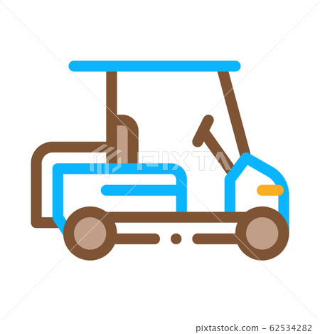 Caddy Golf Car Icon Vector Outline Illustration Caddy Golf Car Icon Vector Outline Illustration 62534282