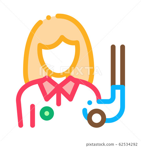 Woman Golf Player Icon Vector Outline Illustration Woman Golf Player Icon Vector Outline Illustration 62534292