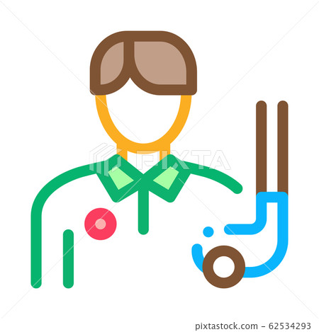 Man Golf Player Icon Vector Outline Illustration Man Golf Player Icon Vector Outline Illustration 62534293