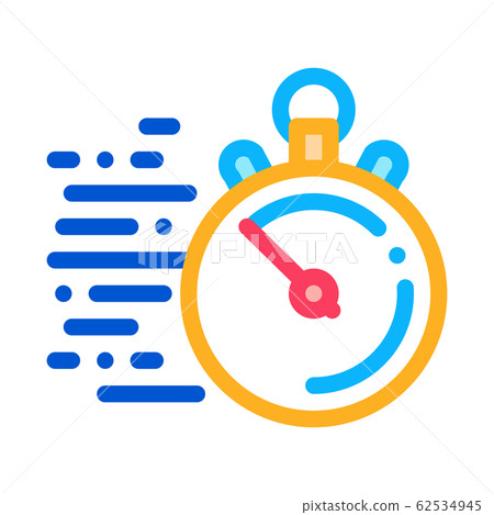 Stopwatch Time Icon Vector Outline Illustration Stopwatch Time Icon Vector Outline Illustration 62534945