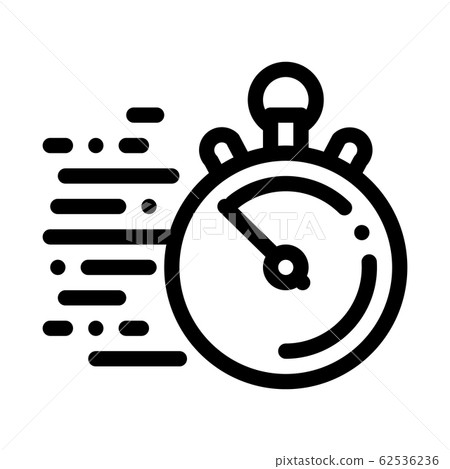 Stopwatch Time Icon Vector Outline Illustration Stopwatch Time Icon Vector Outline Illustration 62536236