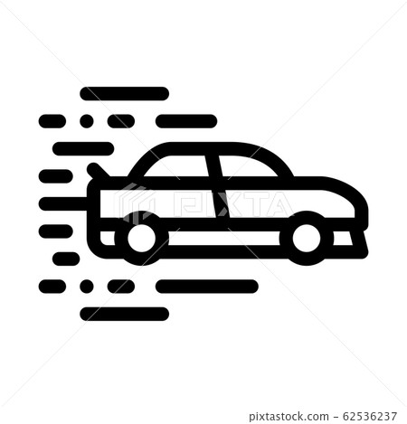 Car High Speed Icon Vector Outline Illustration Car High Speed Icon Vector Outline Illustration 62536237