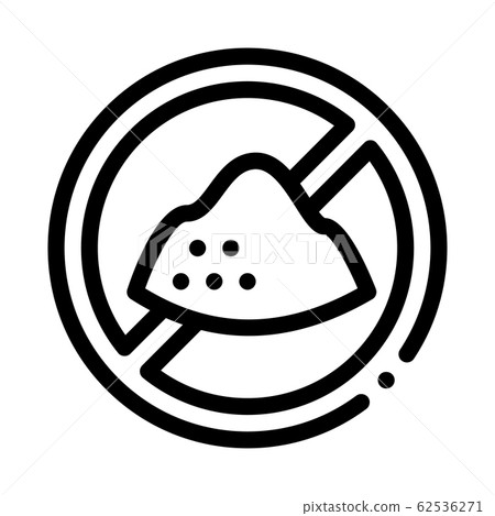 Sugar Crossed Icon Vector Outline Illustration 62536271