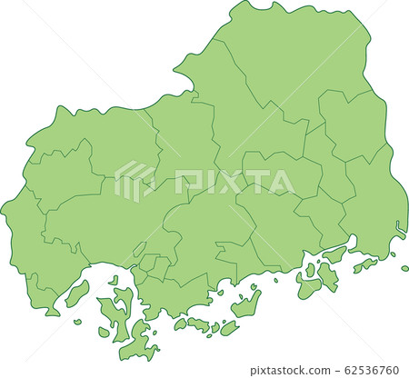廣島縣地圖_按市町村 62536760