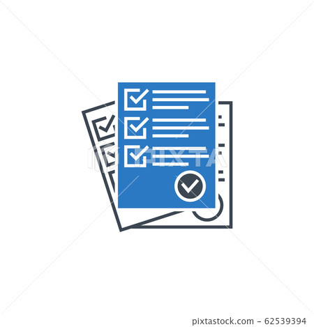 Questionnaire related vector glyph icon. Questionnaire related vector glyph icon. 62539394