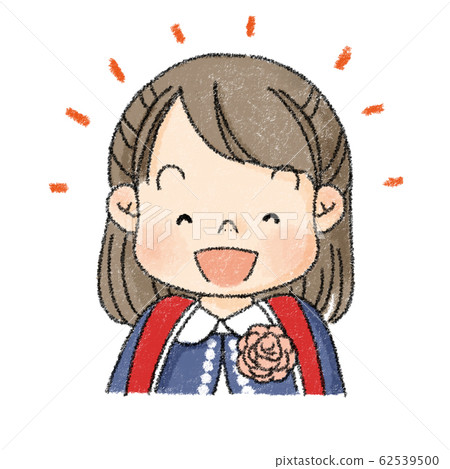 新學生女孩表情,笑臉(入學典禮服) 新學生女孩表情,笑臉(入學典禮服) 62539500