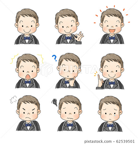 新學生男孩表情套裝（入學典禮服） 62539501