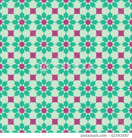 Original Peranakan Tile seamless pattern. - Stock Illustration 