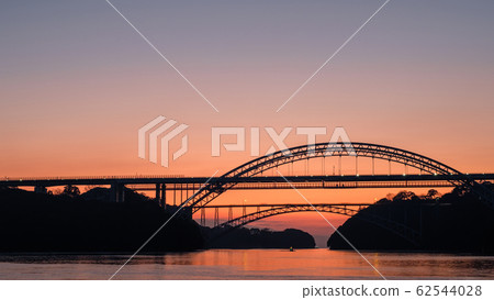 Dawn of Saikai Bridge 62544028