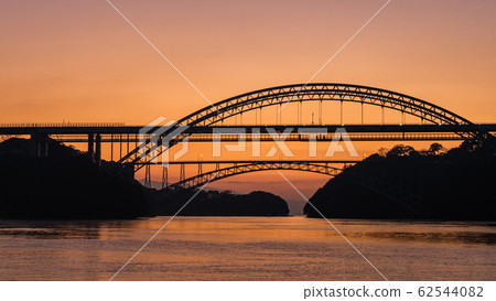 Dawn of Saikai Bridge 62544082