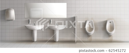 Dirty public toilet realistic interior Dirty public toilet realistic interior 62545272