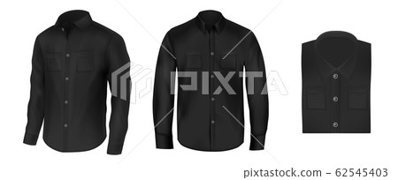 realistic black shirts for men, collection 62545403
