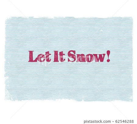 Let it snow, linocut, illustration 62546288