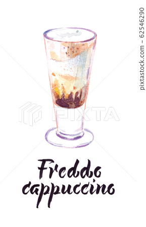 Illustration of cup of Freddo cappuccino Illustration of cup of Freddo cappuccino 62546290