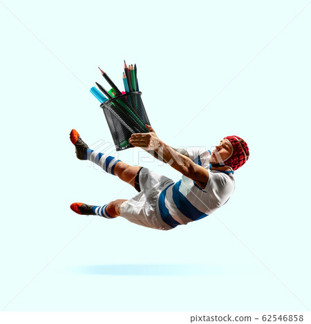 Trendy modern artwork. Contemporary art collage. Sport and office concept. Trendy modern artwork. Contemporary art collage. Sport and office concept. 62546858