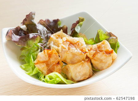 Fried shumai 62547198