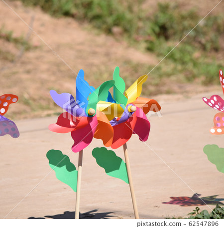 The colorful paper turbine are beautiful 62547896