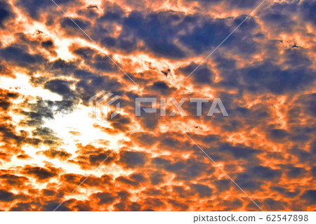 Hot sky with black clouds 62547898