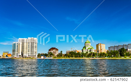 Saint Vladimir cathedral in Astrakhan, Russia 62547902
