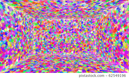 Glitter star room room space frame picture frame 3d illustration background 62549196