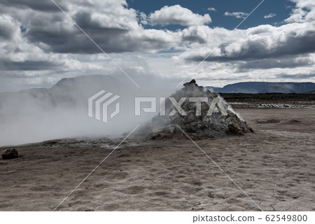 Geothermal area Hverir, Iceland. 62549800