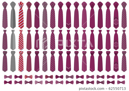 Illustration on theme big colored set neckties Illustration on theme big colored set neckties 62550713