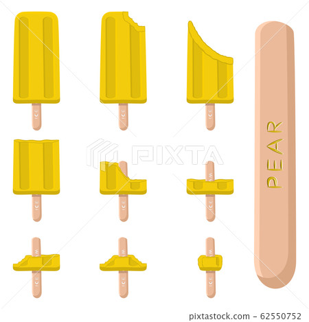 Vector illustration logo for natural pear ice 62550752