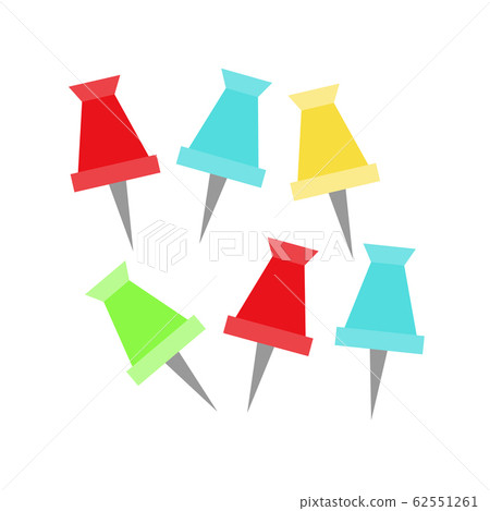 Vector simple icon of pins. Modern concept design. - Stock Illustration ...