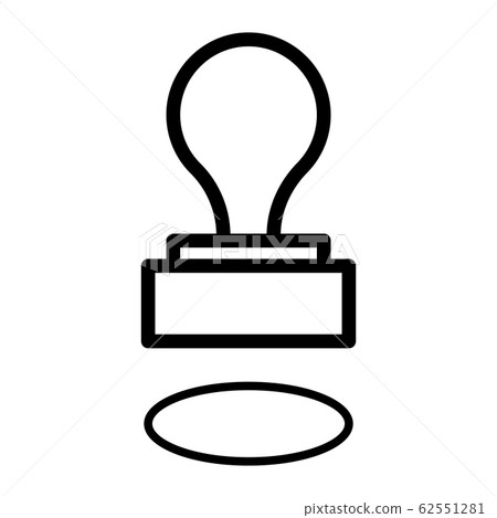 Vector simple icon of rubber stamp. Modern concept - Stock Illustration ...