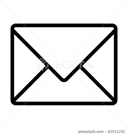 Vector simple icon of envelop. Modern concept Vector simple icon of envelop. Modern concept 62551291