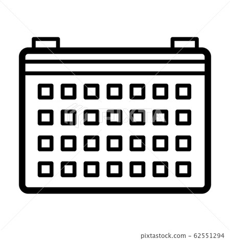 Vector simple icon of calendar. Modern concept Vector simple icon of calendar. Modern concept 62551294