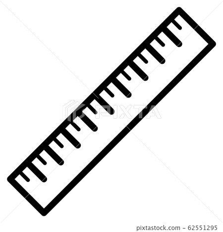 Vector simple icon of ruler. Modern concept Vector simple icon of ruler. Modern concept 62551295