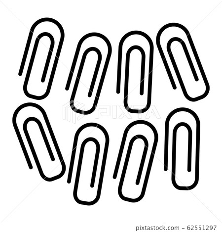 Vector simple icon of paperclip. Modern concept Vector simple icon of paperclip. Modern concept 62551297