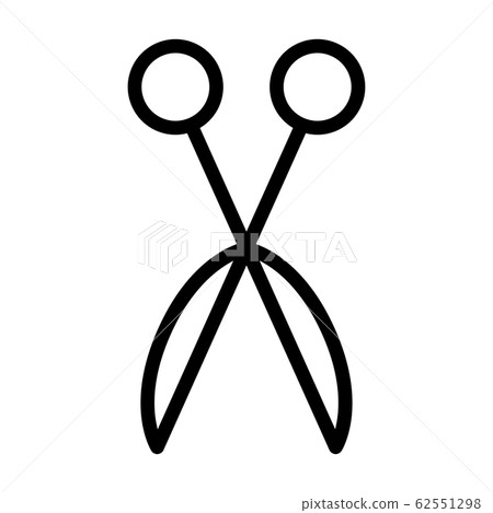 Vector simple icon of scissors. Modern concept 62551298