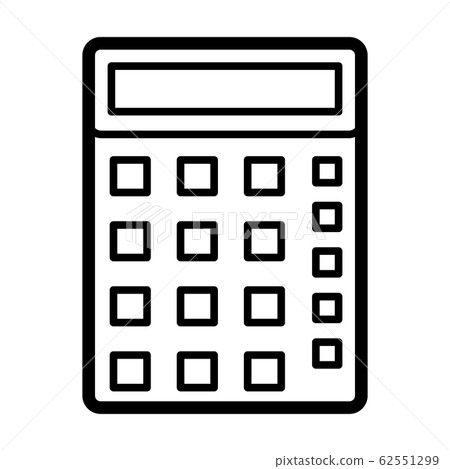 Vector simple icon of calculator. Modern concept 62551299
