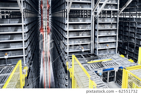 Modern automated warehouse management system. 62551732