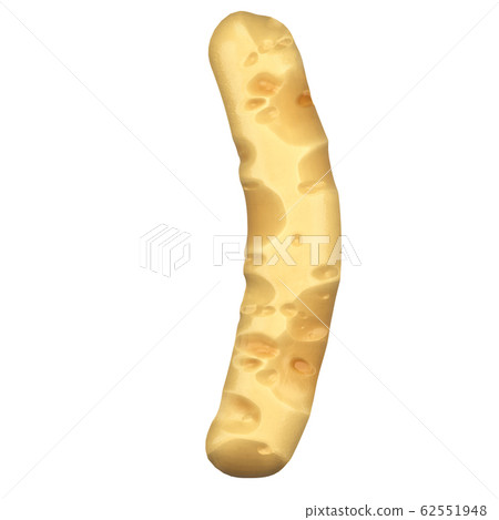 Swiss Cheese Letter - 3D render Swiss Cheese Letter - 3D render 62551948