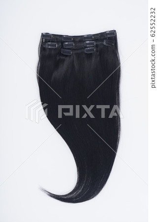 Straight virgin remy human hair clip in extensions 62552232