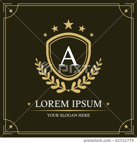 Luxury logo template, Initial letter type A, vector illustration 62552774