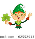 Cartoon elf character for St Patricks day 62552913
