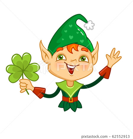 Cartoon elf character for St Patricks day 62552913