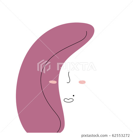 Abstract woman face line drawing. Portrait a woman in modern abstract style. Vector illustration for your contemporary fashion design. Abstract woman face line drawing. Portrait a woman in modern abstract style. Vector illustration for your contemporary fashion design. 62553272