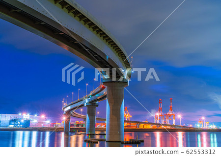 Yokkaichi Night View Inaba Port Line [Mie Prefecture] 62553312
