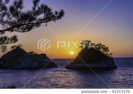 （靜岡縣）西伊豆山都島日落日落 62553570