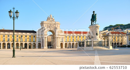Commerce Square And King Jose Statue In Lisbon 62553710