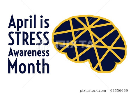 April is Stress Awareness Month. Holiday concept. Template for background, banner, card, poster with 62556669