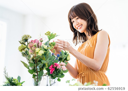 Female Flower Arrangement Living Lifestyle 62556919